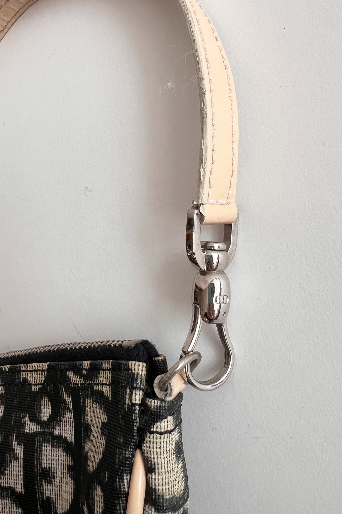 Vintage Christian Dior PVC mini saddle bag